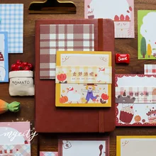 Creative Kawaii Plaid Memo Pad Sticky Note Planner To Do List DIY Bullet Journal Decoration Stationery Office School Supplies a5 journal refills notebook filler paper narrow ruled 2017 planner to do list office supplies stationery 45 sheets