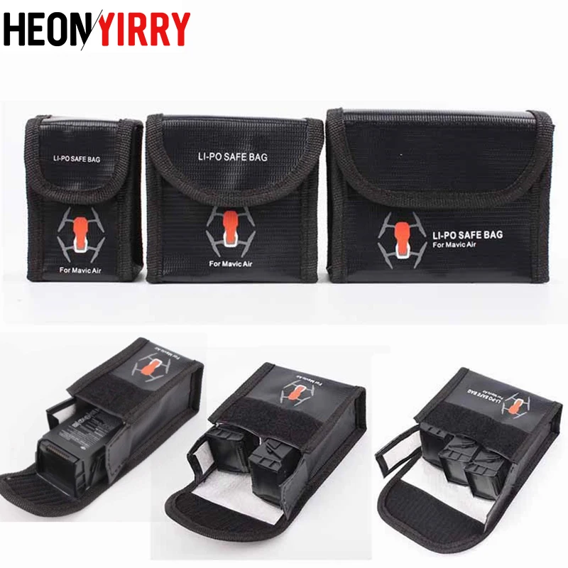

For DJI MAVIC AIR Battery Bag Case Battery Protective Case Storage Bag LiPo Explosion-proof Safe Bag for dji mavic air Accessory