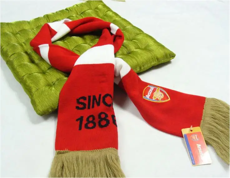SMW002 Arsenal soccer football scarf /high quality fan scarves / fans