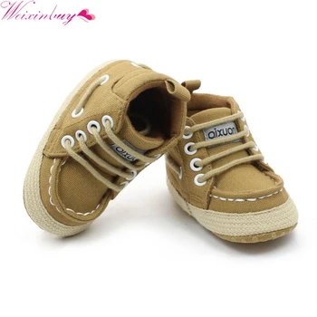 

Toddler Baby First Walkers Cotton Canvas Shoes Infant Sneaker Soft Bottom Bebe Crib Baby Moccasins Shoes