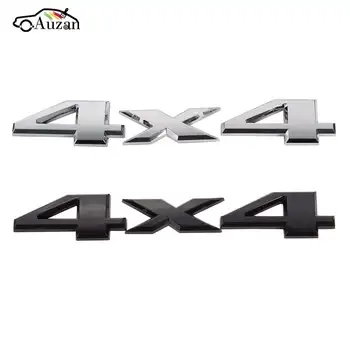 

3D 4x4 Emblem Badge Car Sticker Logo Decal For Jeep /Grand /Cherokee Black Silver