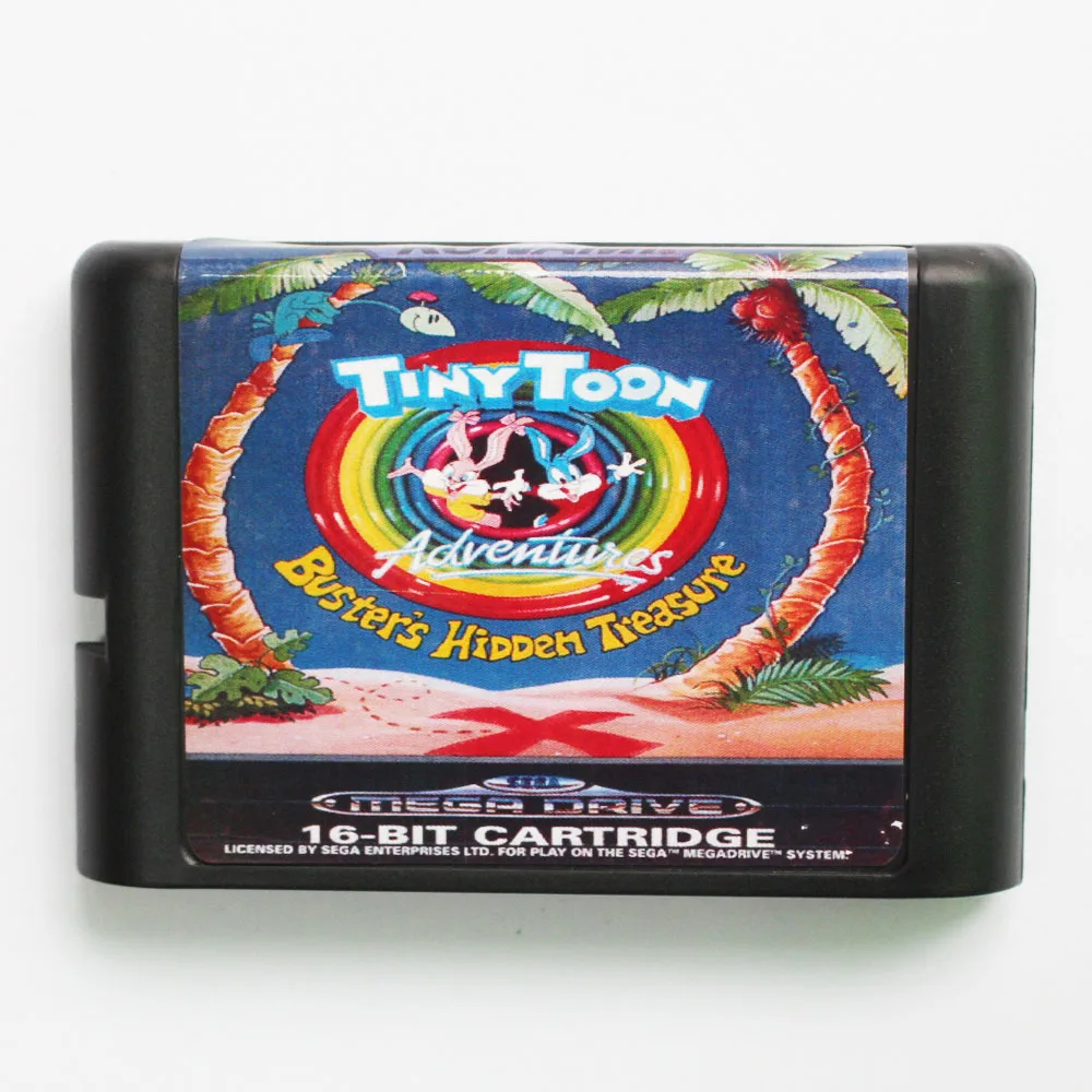 Картридж для игры скрытое сокровище бастера 16 битная игровая карта Sega Mega Drive / Genesis