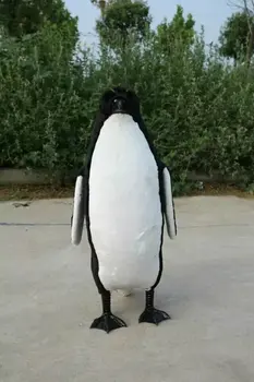 

big simulation penguin model plastic&faux fur large penguin toy gift about 100cm 2545