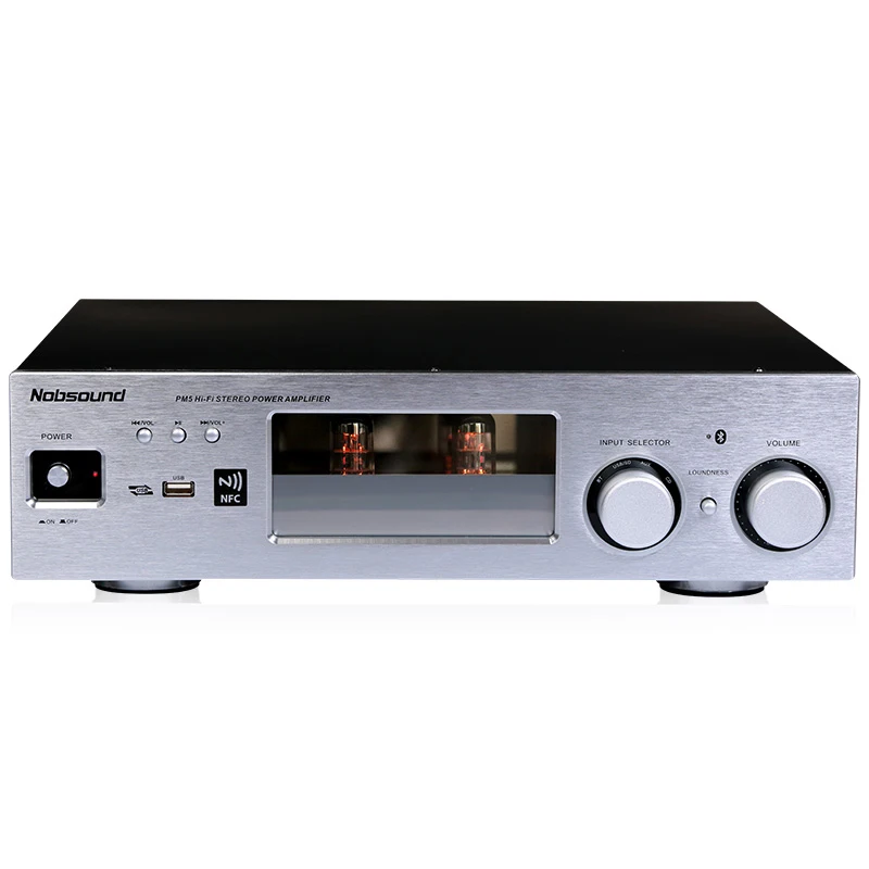 

NEW Silver / Black PM5 80W+80W Tube stereo Amplifier Home theater amplifier Support for Bluetooth, NFC / 6N3 pre-class
