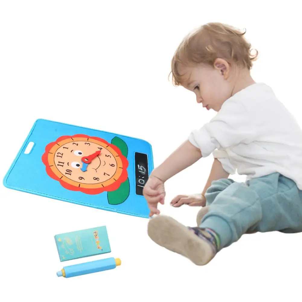 

Children's Clock Watch Early Teaching Aids Know Time Learning Clock Table Educational Toys