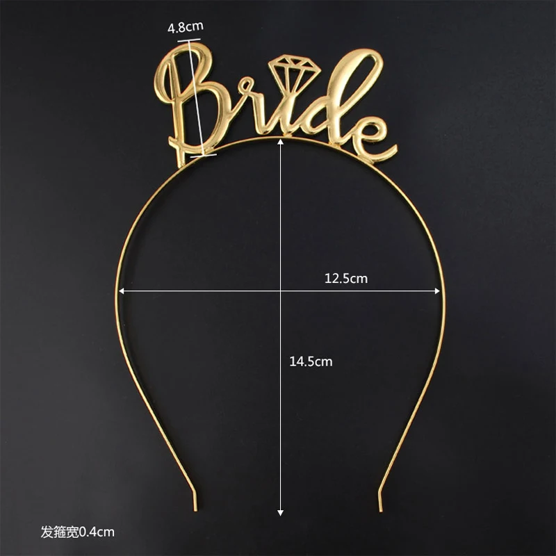 

1pc Team Bride Bridesmaid Tiara Crown Bachelorette Hen Party Bride To Be Wedding Bridal Shower Girls Night Decoration Gifts 2019