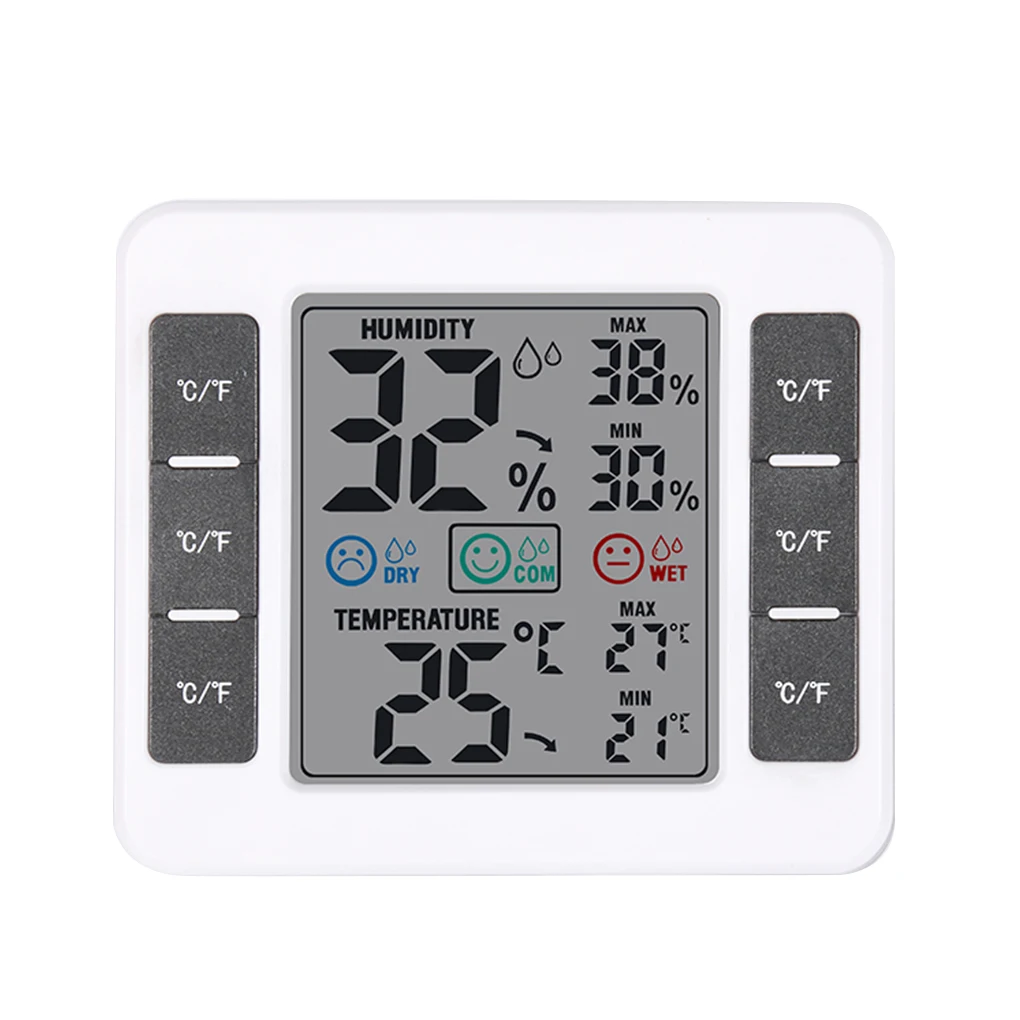 ЖК-цифровой термометр гигрометр Макс/Мин Цифровой Измеритель температуры и влажности для детской комнаты домашнего использования стоячий стиль