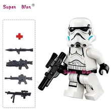 1PCS star wars superhero Stormtrooper Storm trooper building blocks action sets model bricks font b toys