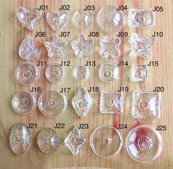 

20pcs empty mix shape glass globe bubble Glass Bottle Pendant Wish Vial DIY Craft Gift Holiday vases storage trinket accessories