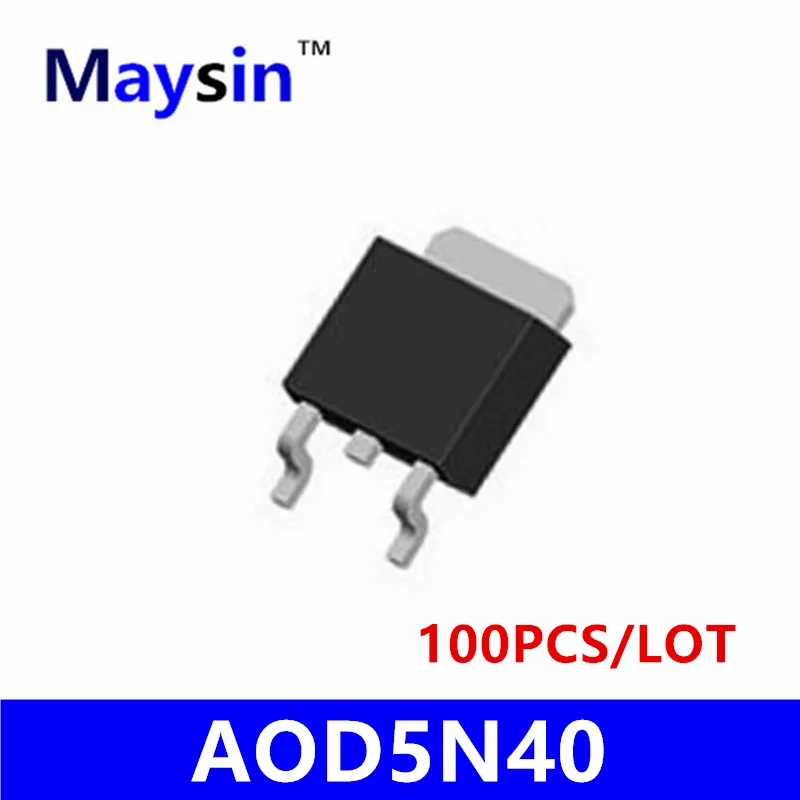 50PCS 100PCS AOD5N40 D5N40 5N40 T0 252 SMD-in Replacement Parts ...