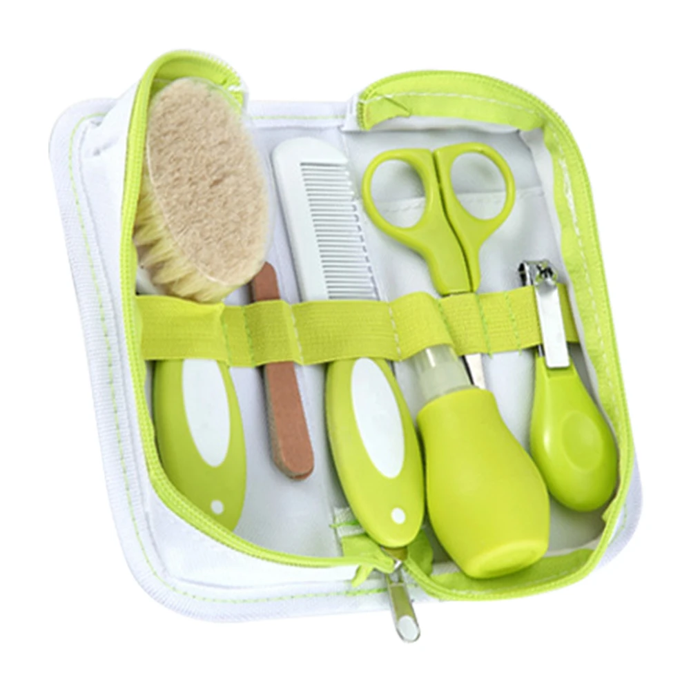 

6 Pcs Brush Accessories Tools Health Care Infant Scissor Hair Nail Clippers Portable Comb Grooming Baby Manicure Kits