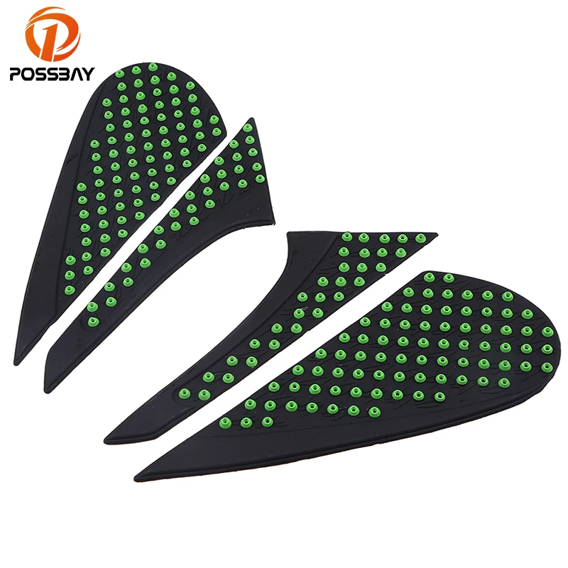

POSSBAY Motorcycle Gas Fuel Knee Grip Sticker Decal Universal fit for Kawasaki Suzuki Honda Scooter Tank Traction Side Pads