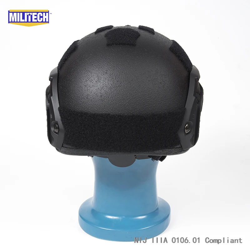 Сертификация ISO MILITECH 1 25 кг Lite Черный супер высокой арамидный баллистический шлем
