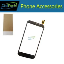 Черный Цвет для Alcatel One Touch POP S7 7045 OT7045 7045Y Сенсорный экран Внешний стекло ленты клей 1 шт./лот