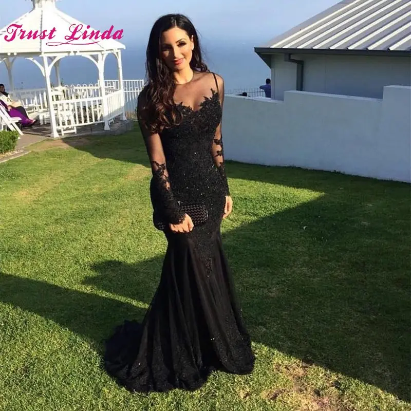 mother of the bride black gowns