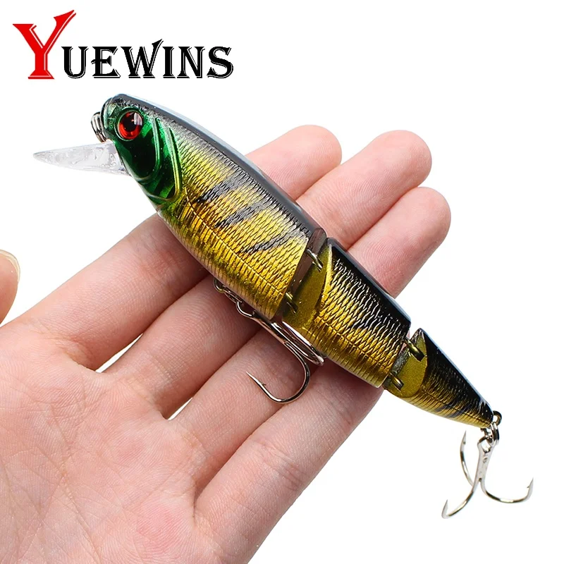 Yuewins 10.5 سنتيمتر 15.3g طعم سمك مفصلات جودة أسماك البلاستيك الاصطناعي الطعم 6 # السنانير الصيد Wobblers Pesca Crankbait QA14 Yuewins 10.5 سنتيمتر 15.3g طعم سمك مفصلات جودة أسماك البلاستيك الاصطناعي الطعم 6 # السنانير الصيد Wobblers Pesca Crankbait QA14