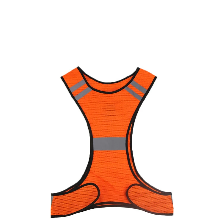 

15% Fluorescent Yellow Orange High Visibility Reflective Vest Security Equipment Ultra-thin Breathable Reflective Vest