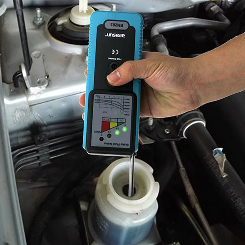 Авто тормозной жидкости тестер Ручной Инструменты диагностики безопасный и быстрый инструмент регулируемая чувствительность для DOT3/DOT4 автомобильной тестирование