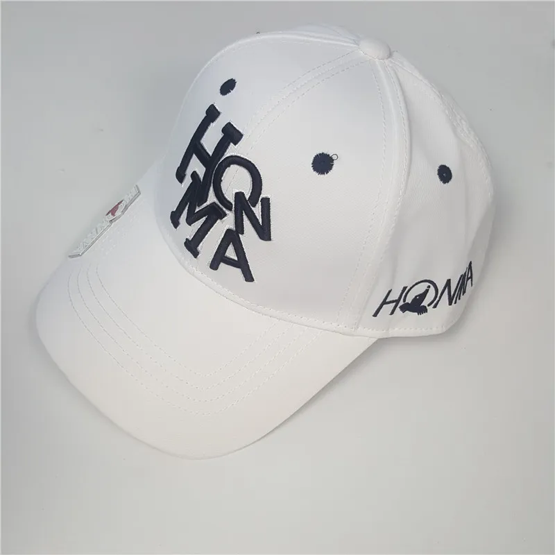 Бейсболка Для Гольфа HONMA бейсболка для улицы новая солнцезащитная Кепка спортивная шапка для гольфа - Цвет: Белый