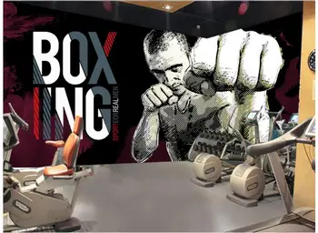 

3d wallpaper custom photo mural non-woven wall sticker 3 d Graffiti fitness games painting 3d wall room murals wallpaper