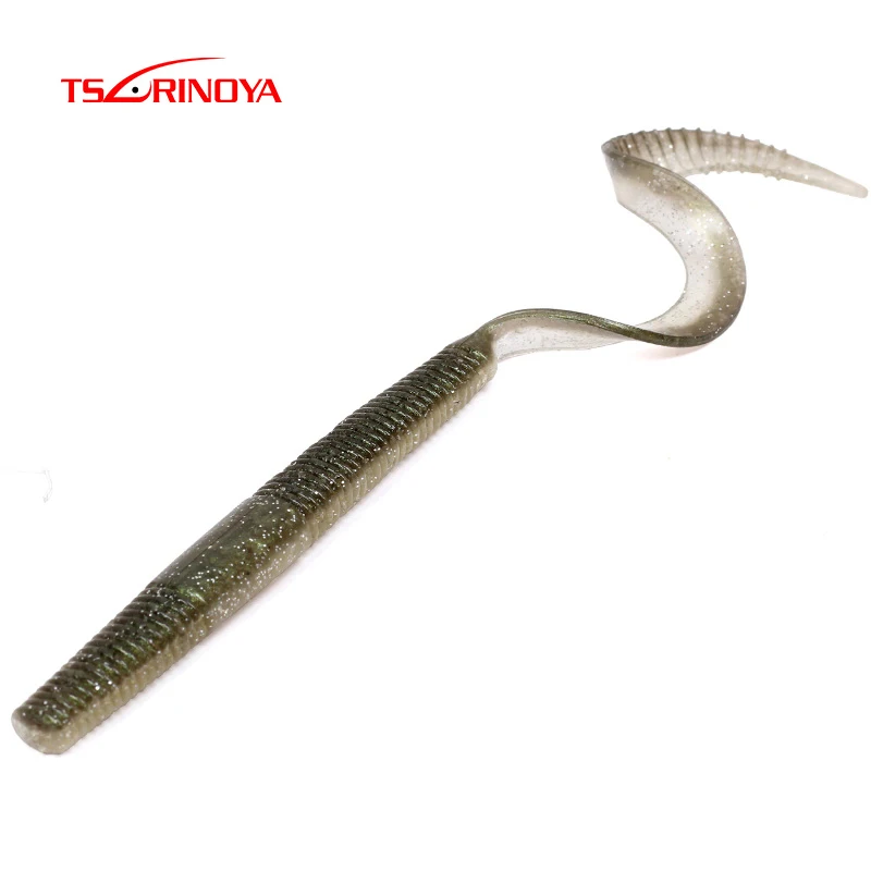 

TSURINOYA Fishing Lures DW-R24 110mm/4.5g 6pcs Soft Bait Swim bait Fishing Worm Artificial Bait Fake Bait
