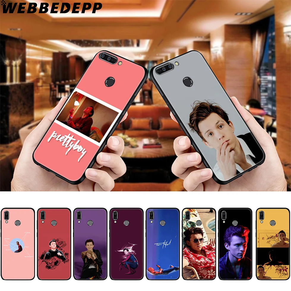 

WEBBEDEPP Tom Holland Spiderman Soft Case for Huawei P8 P9 P10 P20 P30 Lite Pro P Smart Z Plus 2019 Y6 Prime 2018 2017 Lite Mini