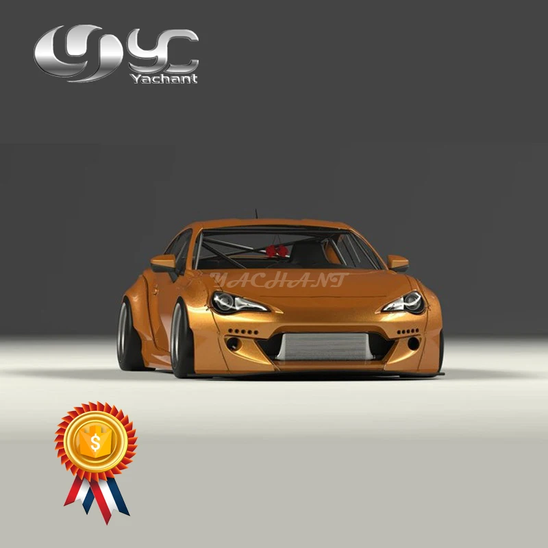 Волокно стекло тела комплект подходит для GT86 FT86 ZN6 FRS BRZ ZC6 GRD X RB Ver.2 Стиль переднего бампера крыло боковые юбки диффузор