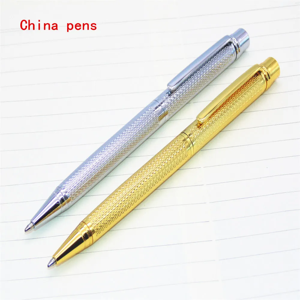 

Luxury 723 Platinum Golden Slender body school Carved pattern Business office Medium nib Ballpoint Pens New
