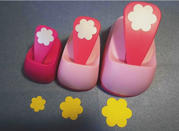 

5.0cm,3.8cm,2.5cm flower shape craft punch set Scrapbooking school Paper Puncher eva hole punch free shipping