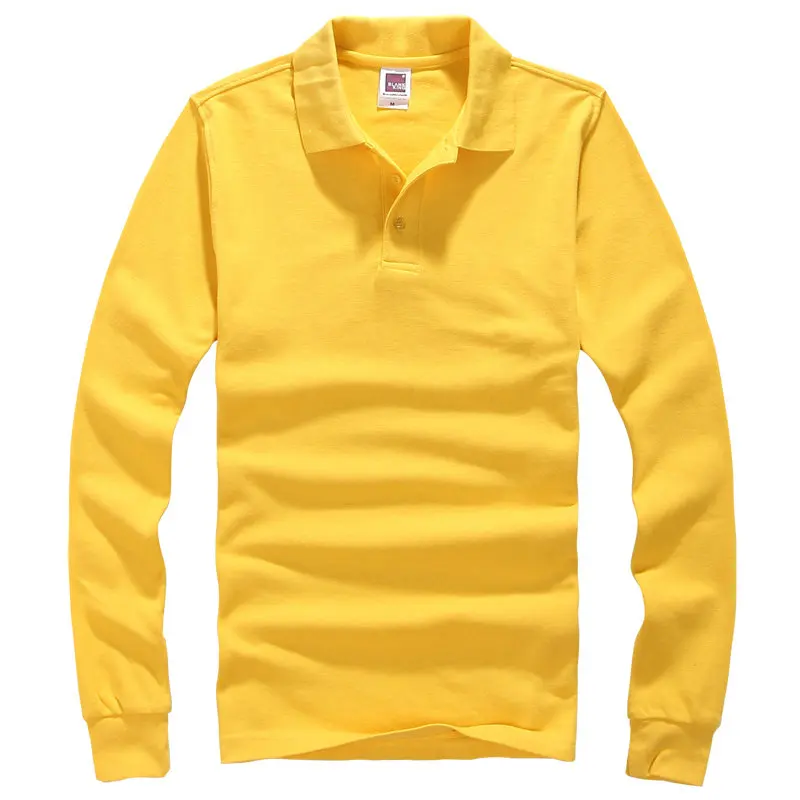 Топ homme рубашка мужская брендовая с длинными рукавами мужские рубашки в стиле кэжуал хлопок лацкан европейский размер solid polo Однотонная рубашка - Цвет: European Size