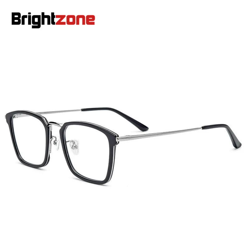 

Brightzone New acetate Glasses Frame High Archives Men Women Square Spectacle Frame Plain Match Optics Lens