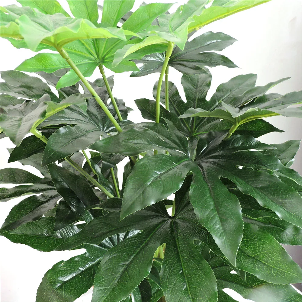 66 cm de látex Artificial Evergreen Pachira planta árbol en la boda hogar playa oficina muebles decoración verde rama falso follaje 66 cm de látex Artificial Evergreen Pachira planta árbol en la boda hogar playa oficina muebles decoración verde rama falso follaje