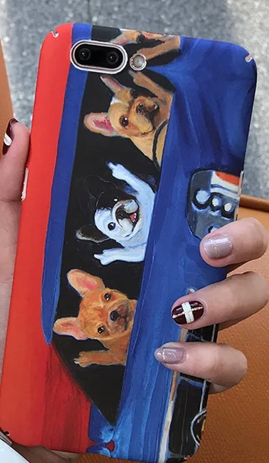 BotexBling personality girl cute dog Monsters hard Case Cover For iphone X 8 8plus 7 7plus 6 6s 6plus Cartoon Boy man Back Cover