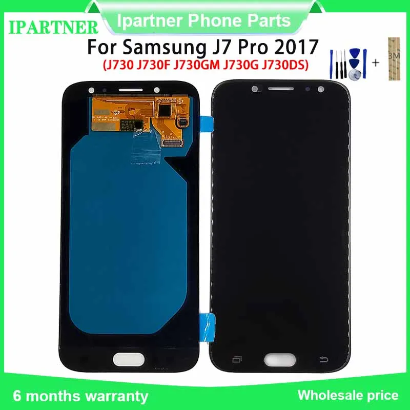 Замена OLED для Samsung J7 Pro 2017 J730 J730F J730GM J730G J730DS ЖК-дисплей сенсорный экран с бесплатным