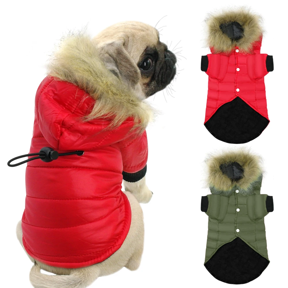 

Winter Pet Dog Clothes Warm Down Jacket Waterproof Coat Hoodies for Chihuahua Small Medium Dogs Puppy XS-XL