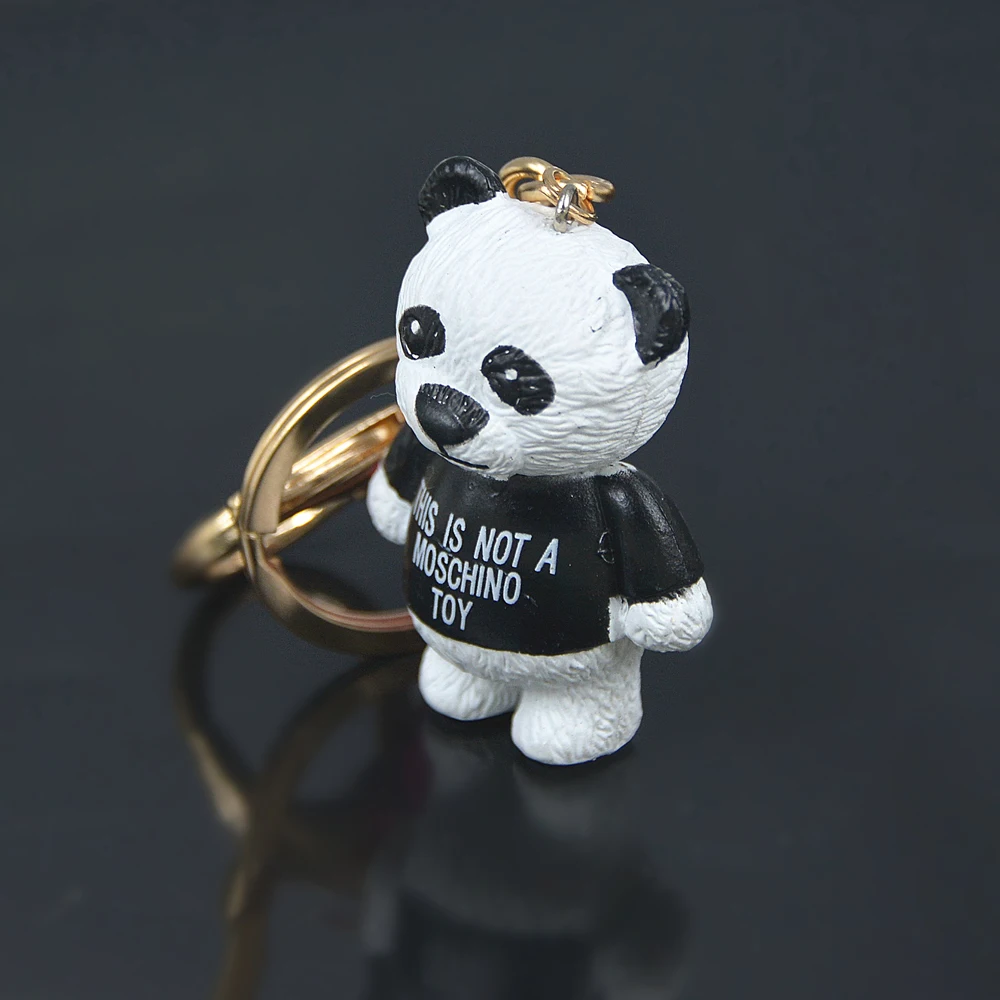 New Acrylic Black Bear Cubs Keyring Resin Keyring Fashion Jewelry Women