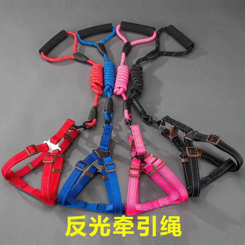 

Nylon Foam Handle Dog Leash Dog Collars Dog Harness and Leash Set Dog Collars Personalized for Small and Medium Dog Cat