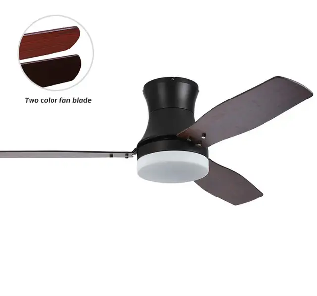 Minimalist Ceiling Fans Lamps With Lights For Living Room Wooden