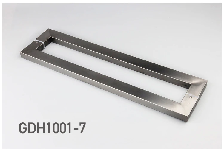 maçaneta grande de aço inoxidável e madeira rosa dourada 600mm