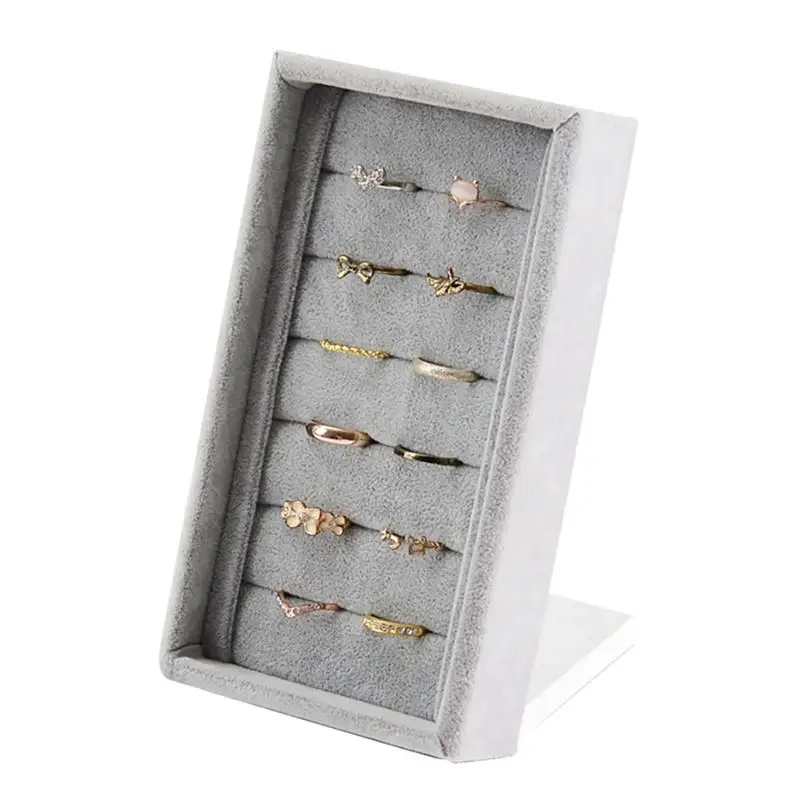 

1pc Jewelry Rings Dispaly Stand Holder Ring Tray Holder Rack Jewelry Display Stand Shelf Organizer for Necklace Bracelet Ring