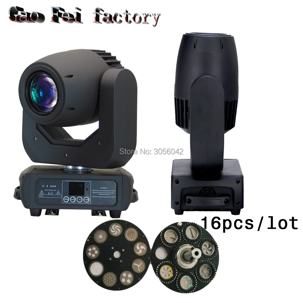 

16pcs/lot ZOOM 150W LED moving head gobo light 3 prism Effect 16/14/12/10 DMX Channels dj equipment from china
