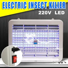 220V Electric Mosquito Killer Lamp Indoor 2W LED Night Light Bedroom Anti Insect Killing Pest Repeller Wasp Bug Fly Zapper Trap