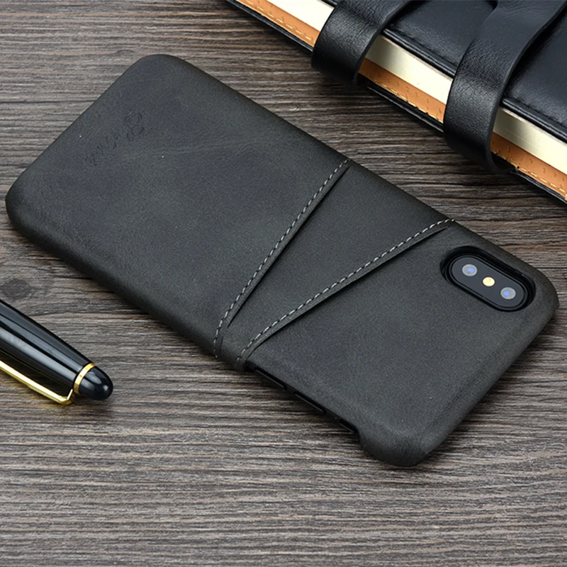 

Slim Luxury PU Leather For iPhone XS MAX XR Case Back Cover Protective Card Holder For iPhone XS MAX XR X 8 7 6S 6 Plus Case