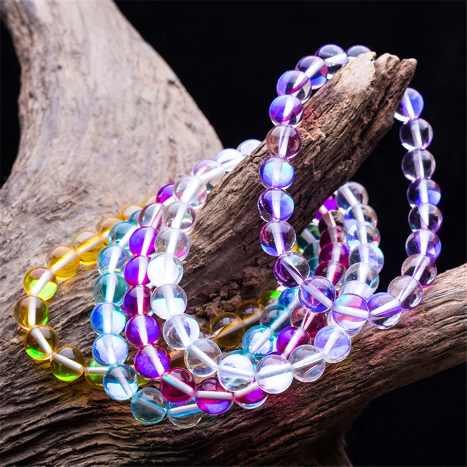 

Charm Natural stone Lucky Women's bracelets Fashion Candy colors Onyx Stone Crystal Beads Bracelets for women & men 2018 New