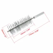 UXCELL высокое качество 2 шт Щетка Очиститель для дымохода 40 мм диаметр. 170 мм Длина Стальная проволока трубка труднодоступных зоны, щетка для чистки