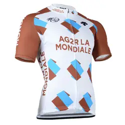 AG2R Велоспорт Джерси 2019 велоспортивная одежда для гонок Джерсе для спортивного велосипеда Топ велосипедная рубашка с коротким рукавом Maillot