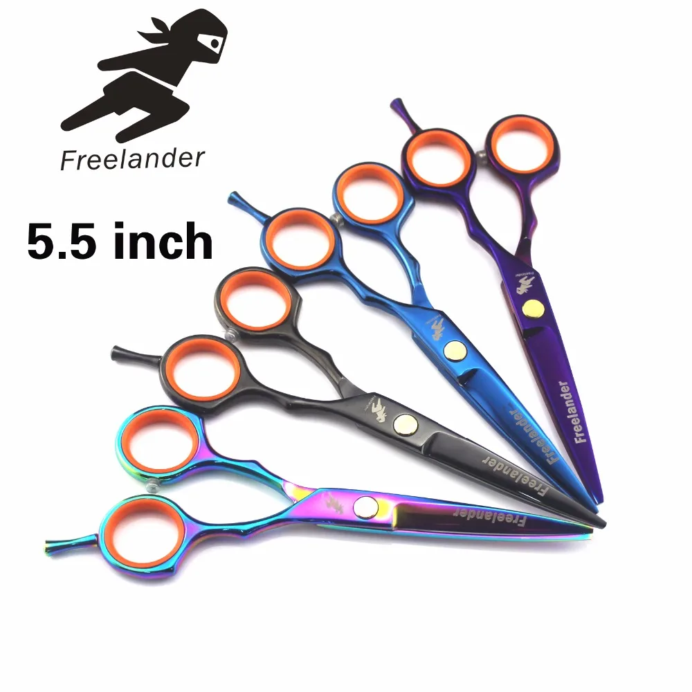 Новые Профессиональные Парикмахерские ножницы для стрижки волос набор парикмахерских ножниц высокого качества салон 5,5 дюймов Цвет Черный