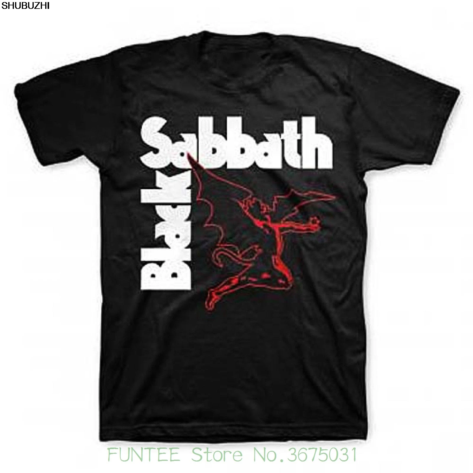 

Print T-shirt Mens Summer Black Sabbath T Shirt Creature 80's Retro Metal Concert Rock Tour Tee Ozzy Dio sbz6518