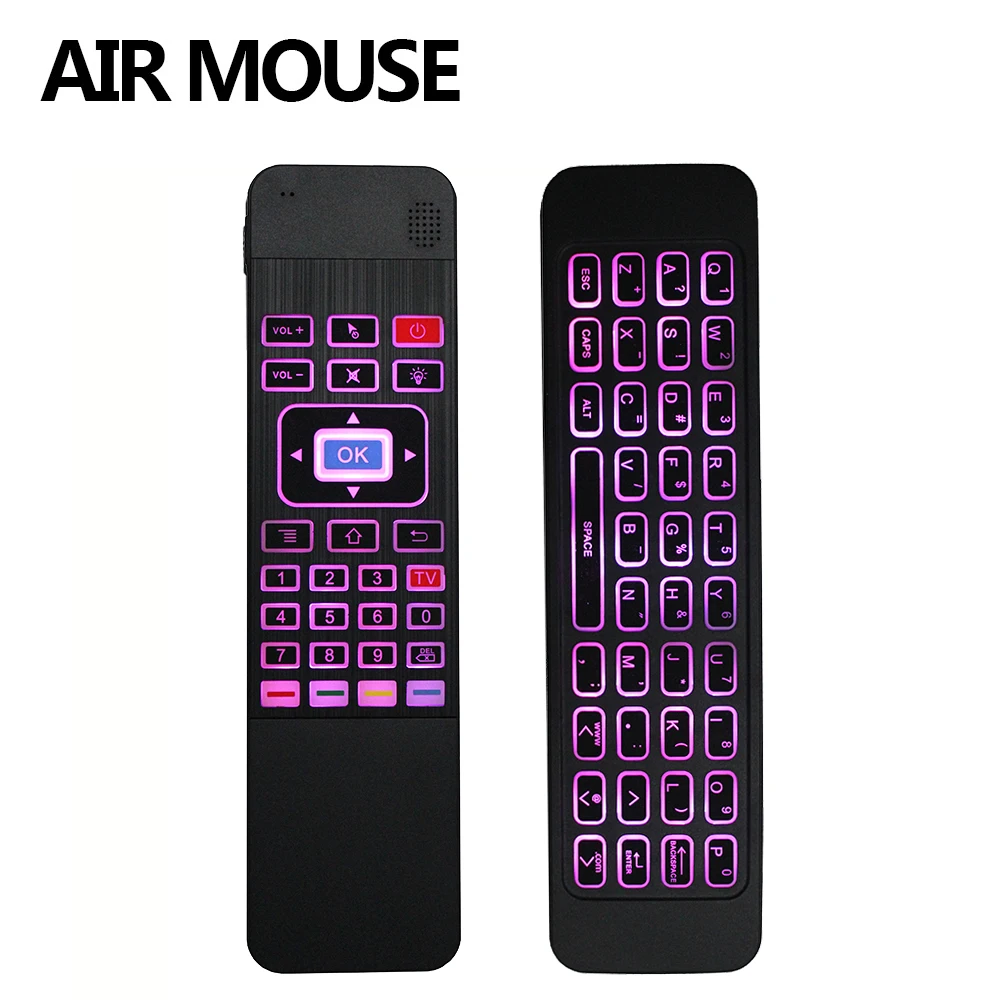 Новая модель! 2017 2 4G air mouse мини беспроводная клавиатура T3 с тачпадом Цветной