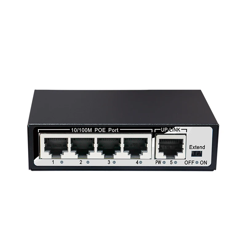 4 порта 100 Мбит/с IEEE802.3af POE переключатель питания для CCTV сети ip камеры с питанием по